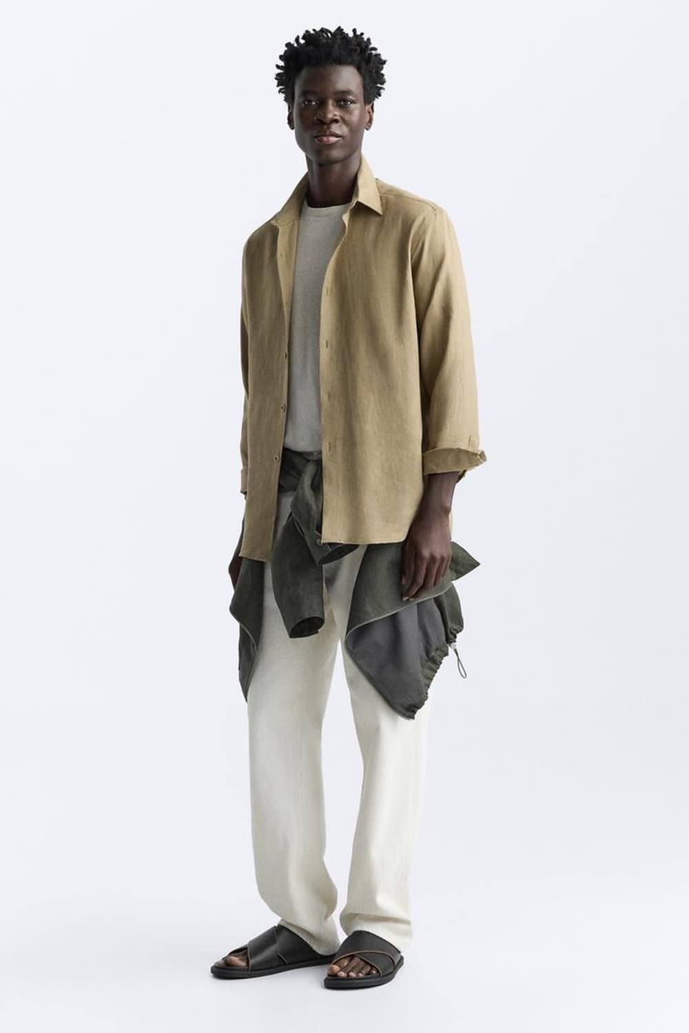 자라 레더 더블 브레스티드 슬리퍼  상품이미지1