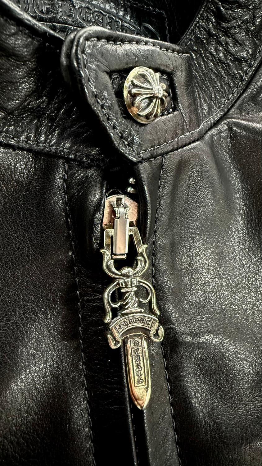 크롬하츠 Chrome Hearts 가죽 레더 Leather 자켓 상품이미지5