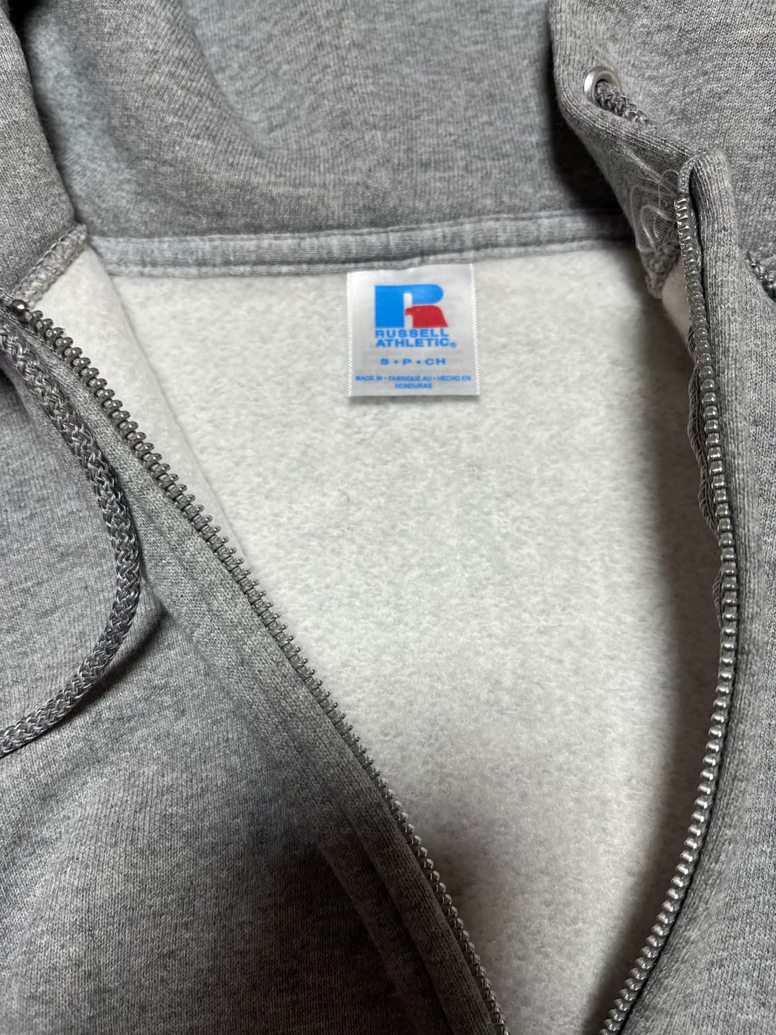 러셀 애슬레틱 현행 후드집업 그레이색 상품이미지4