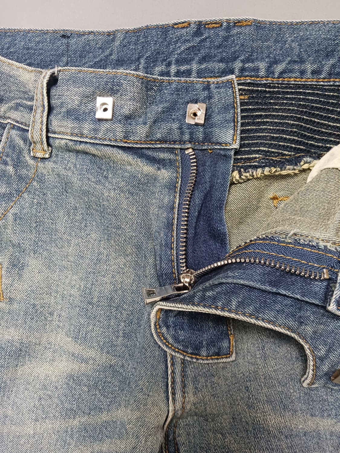 [34] 발망 빈티지워싱 바이커진 청바지 상품이미지6