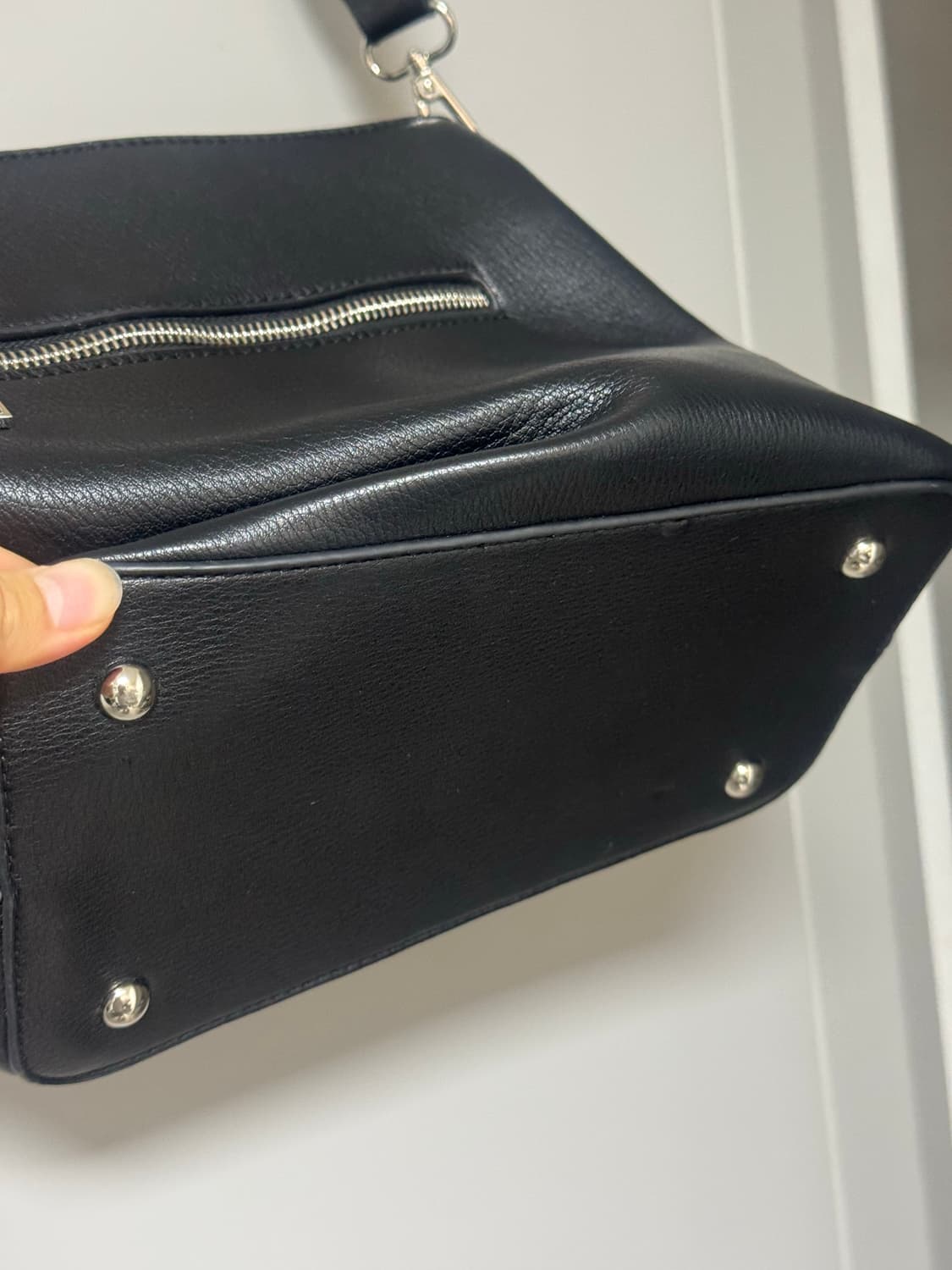 가죽 숄더 백 검정 블랙 상품이미지2