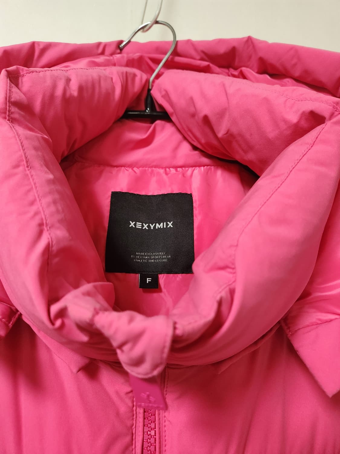 젝시믹스 핫핑크 루즈핏 조끼2in1 패딩점퍼 상품이미지5