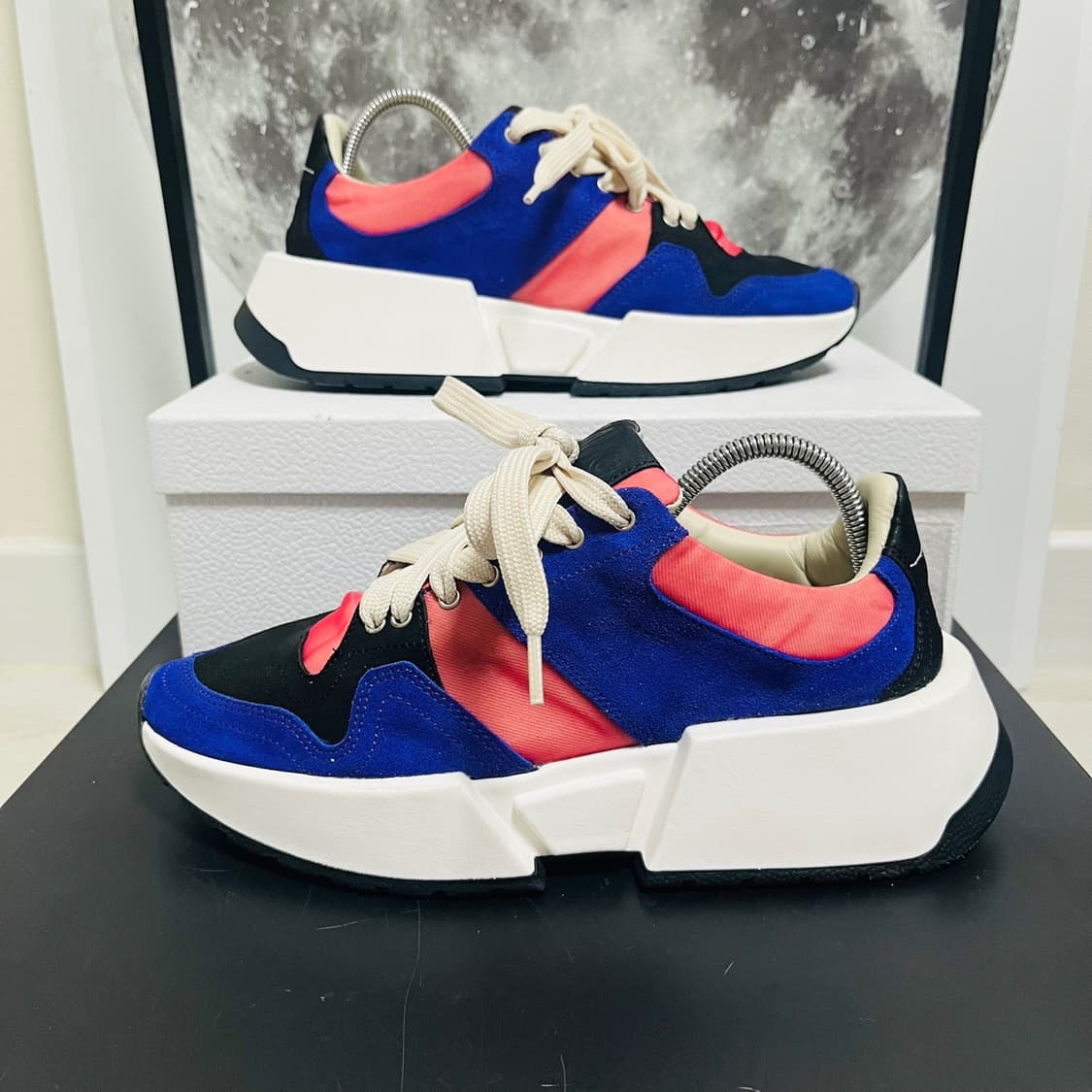 정품 39) MM6 마르지엘라 트라이컬러 스니커즈 250~255 상품이미지1