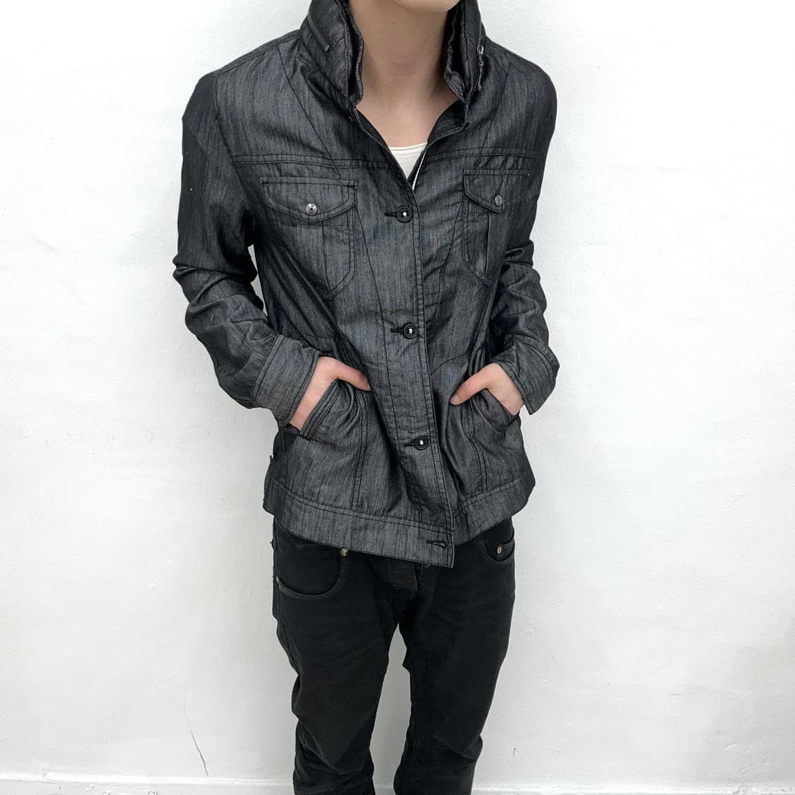 grey noise pattern Bono shirts 상품이미지2