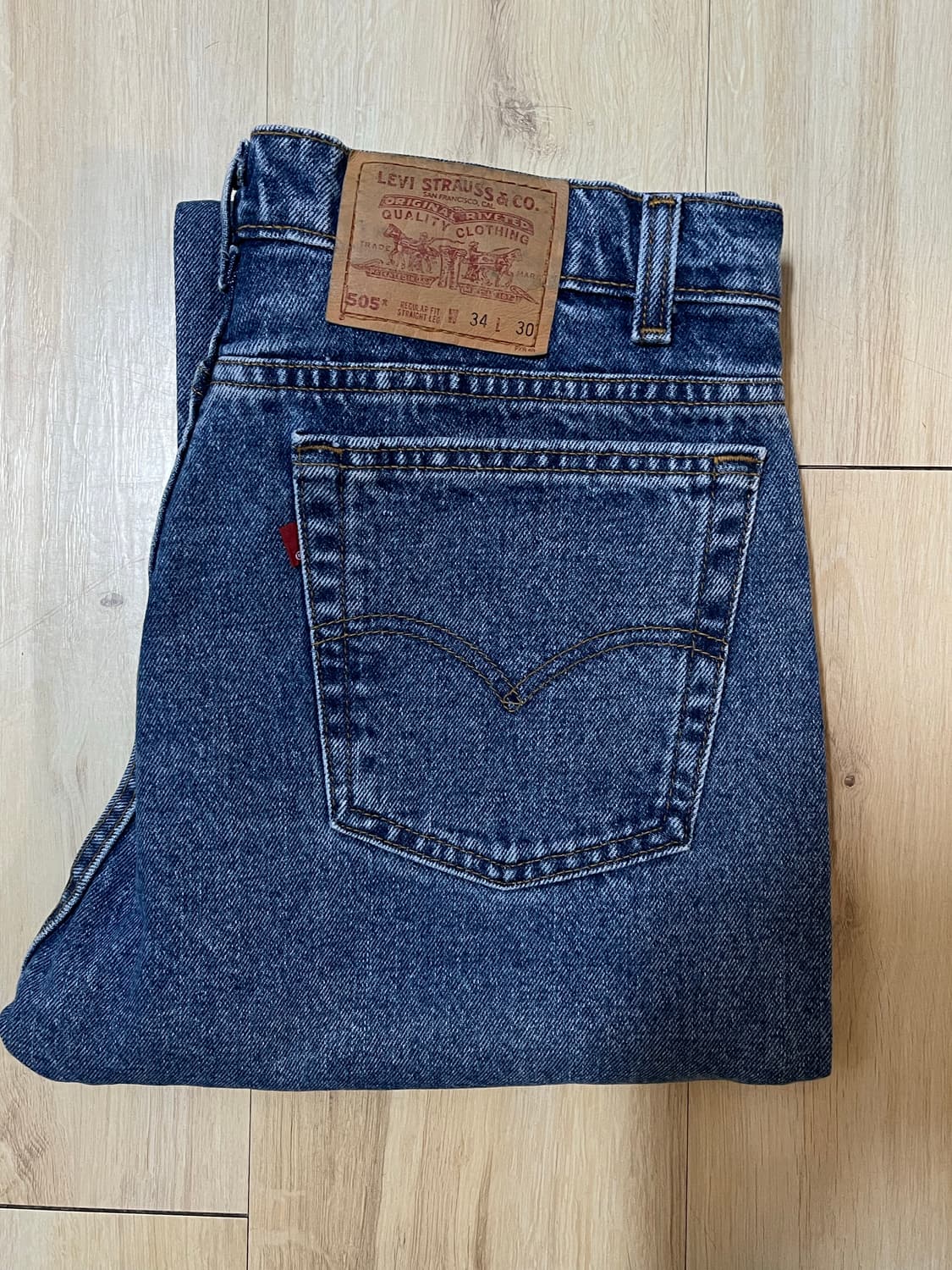 리바이스 505 인디고 (미국, 블랭크 탭) 상품이미지1