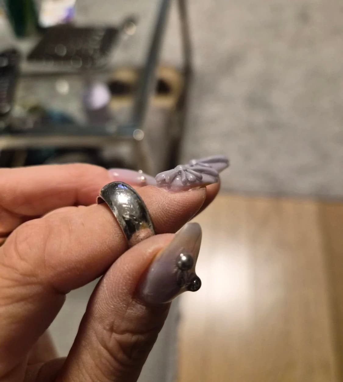 925 Silver 무게감있는 볼드링 상품이미지1