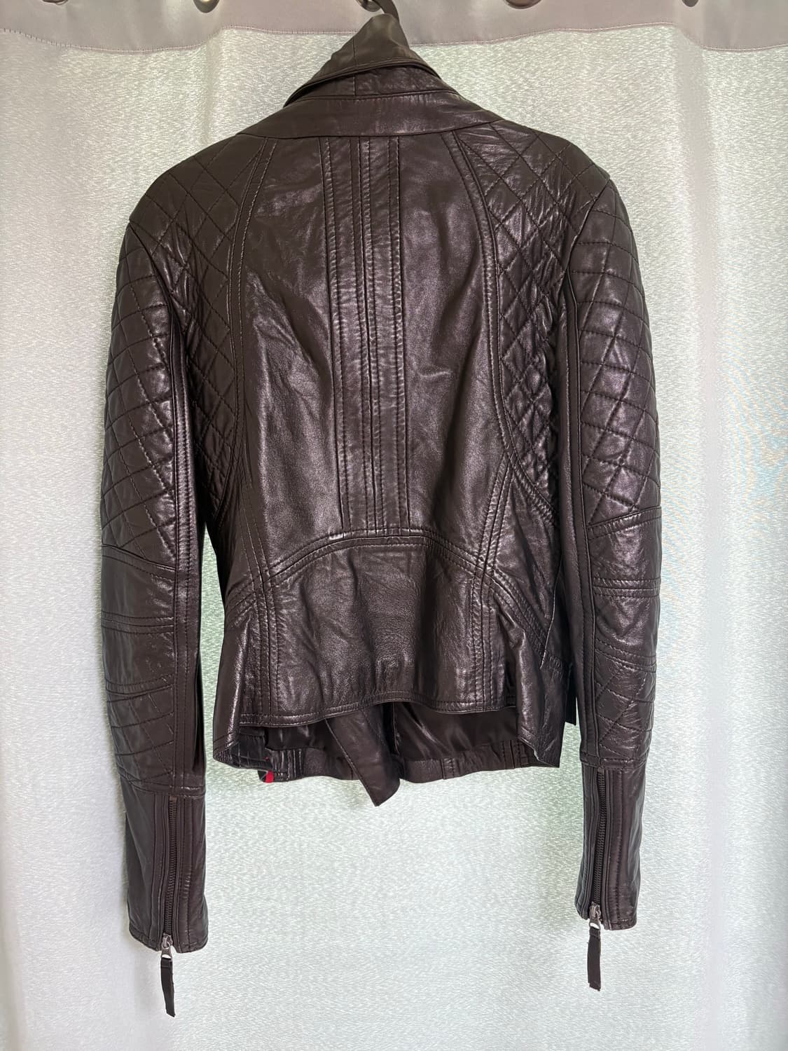 사선 풀지퍼 가죽라이더 상품이미지2