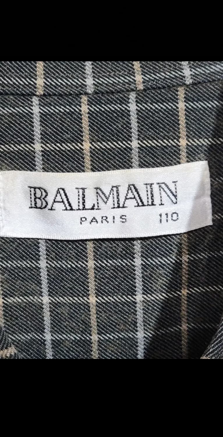 (105) 발망 체크남방 포켓 로고 셔츠 국내판 캐주얼  상품이미지3