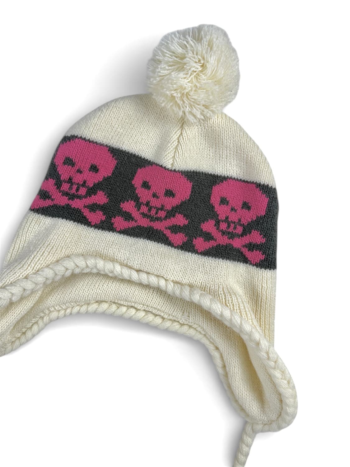 JPN 스컬 폼폼 비니 상품이미지2