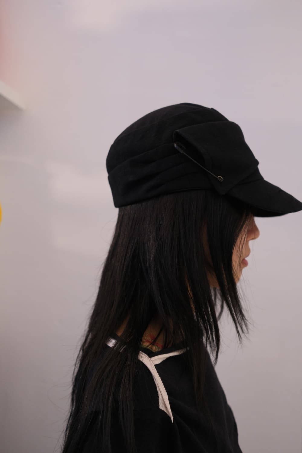 Safety pin & pleats casket hat 상품이미지1