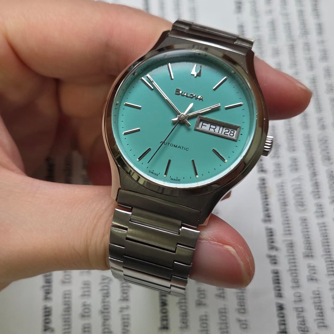 빈티지 부로바 데이데이트 민트 뻐뻐시 브레이슬릿 ver. 상품이미지4