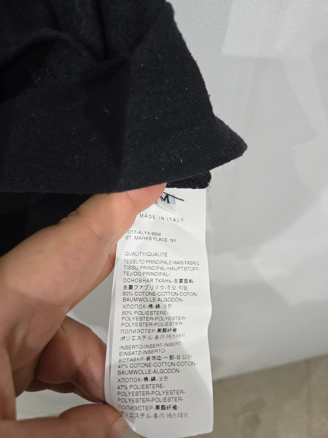 ALYX 1017 9SM 블랙 반팔 티셔츠 알릭스 상품이미지6
