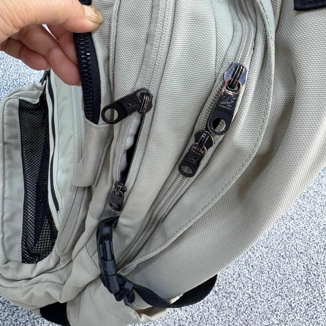 캉골 베이지 백팩 대학생가방 0406J 상품이미지3