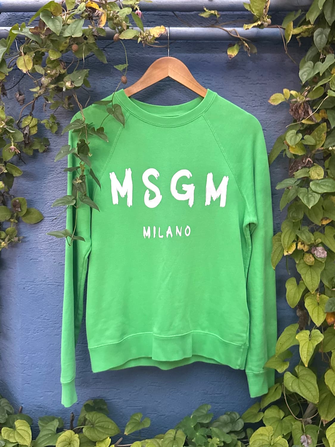 MSGM 로고 맨투맨 스웻셔츠 (green) 상품이미지1