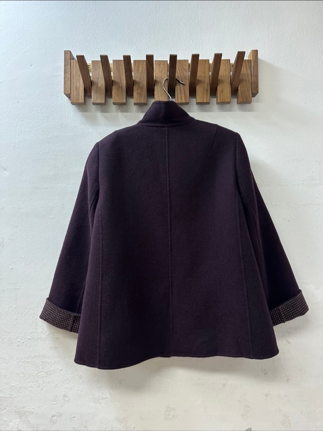 일본 울100% 핸드메이드 스탠드카라 코트 자켓 상품이미지4