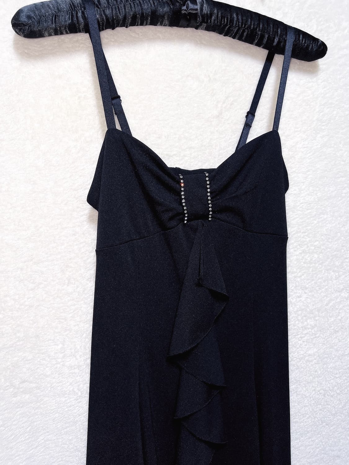 로맨틱고딕 고스펑크 갸루 큐빅 리본 프릴 러플 원피스 파티드레스 연말 상품이미지9