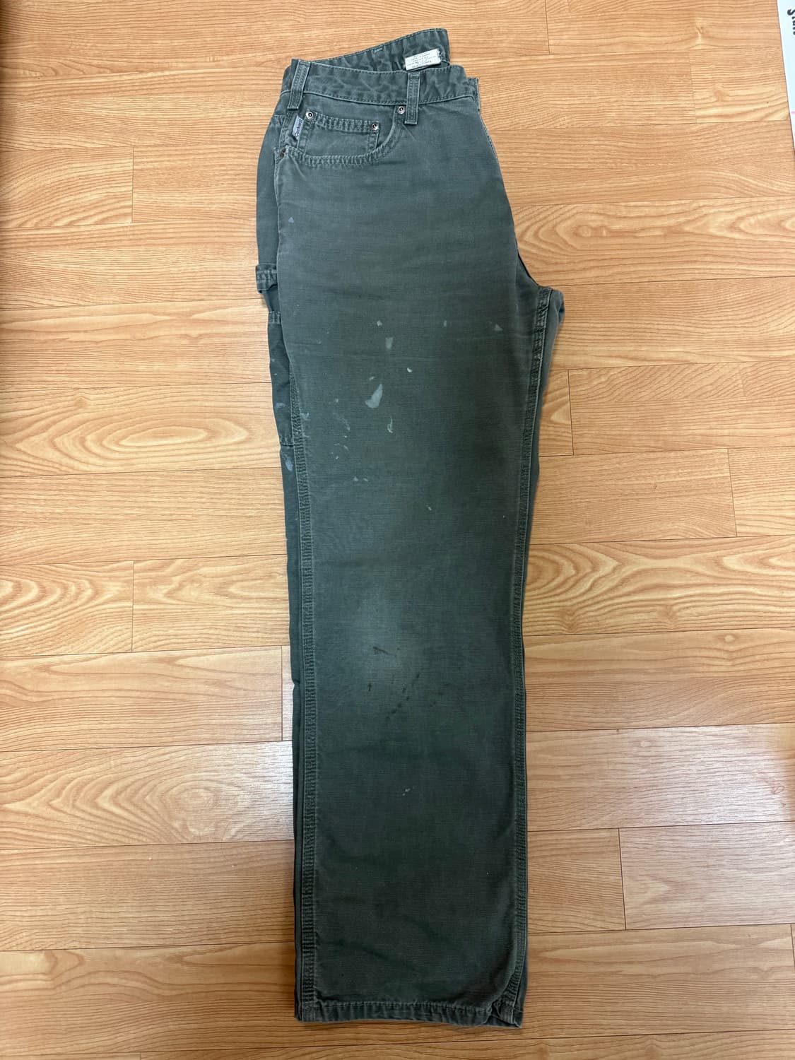 칼하트 싱글니 카펜터 팬츠 모스그린 상품이미지2