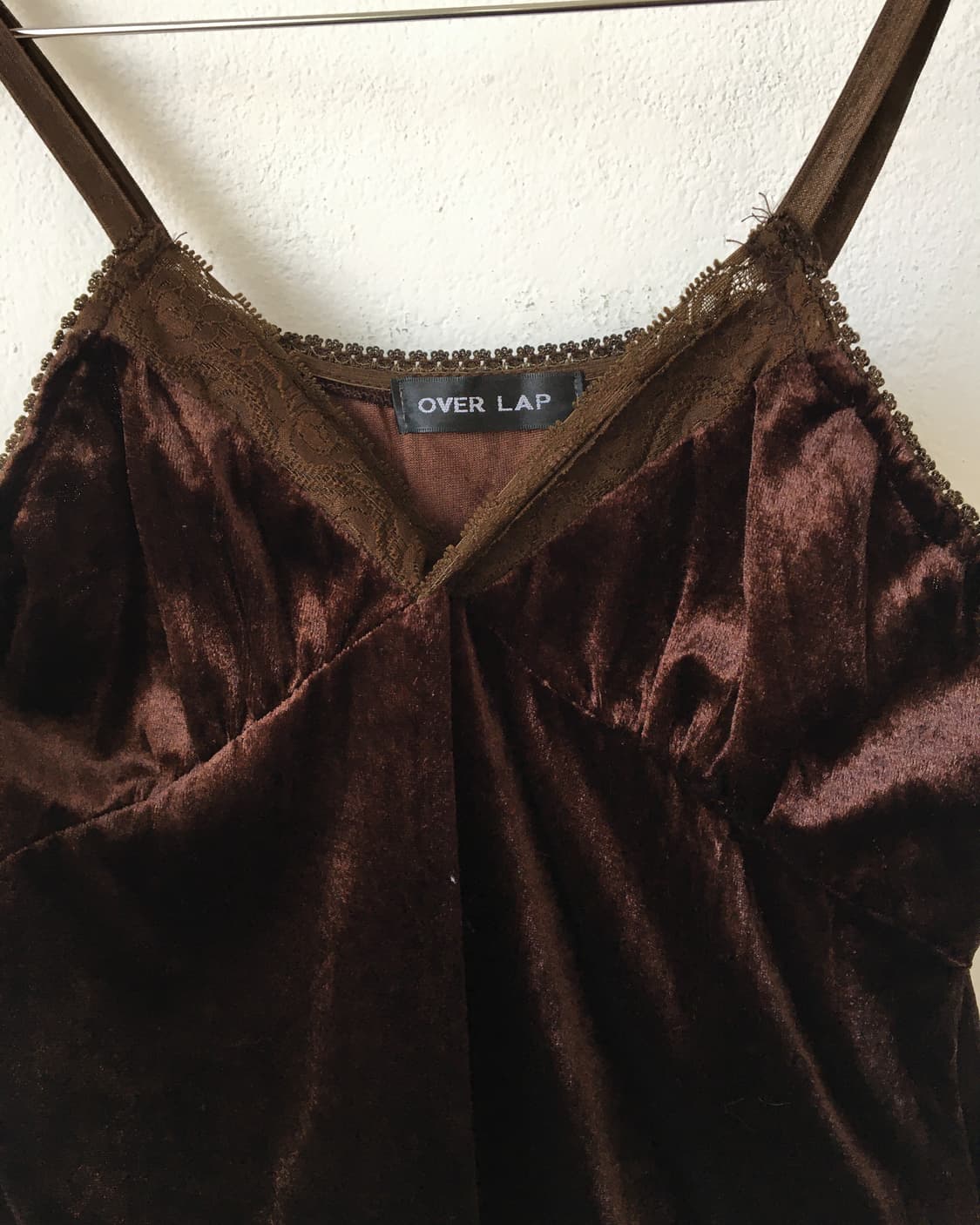 Lace trimming velvet sleeveless 상품이미지5