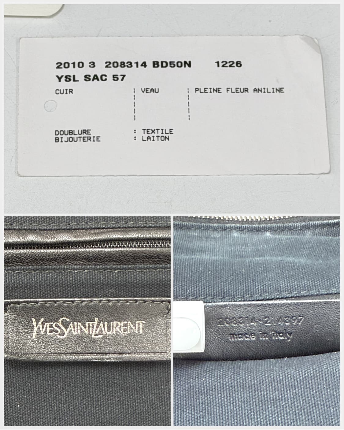 생로랑 카프스킨 Y 이지 토트백 상품이미지8