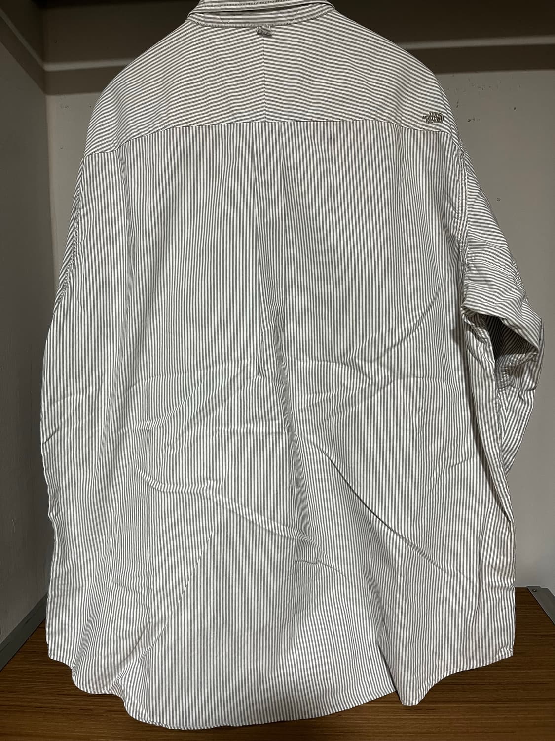 노스페이스 퍼플라벨 버튼 다운 스트라이프 필드 셔츠 아스팔트 그레이 XL 상품이미지5