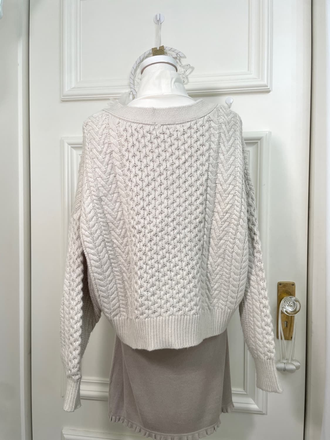 ivory twist basic cardigan(size-M) 상품이미지5