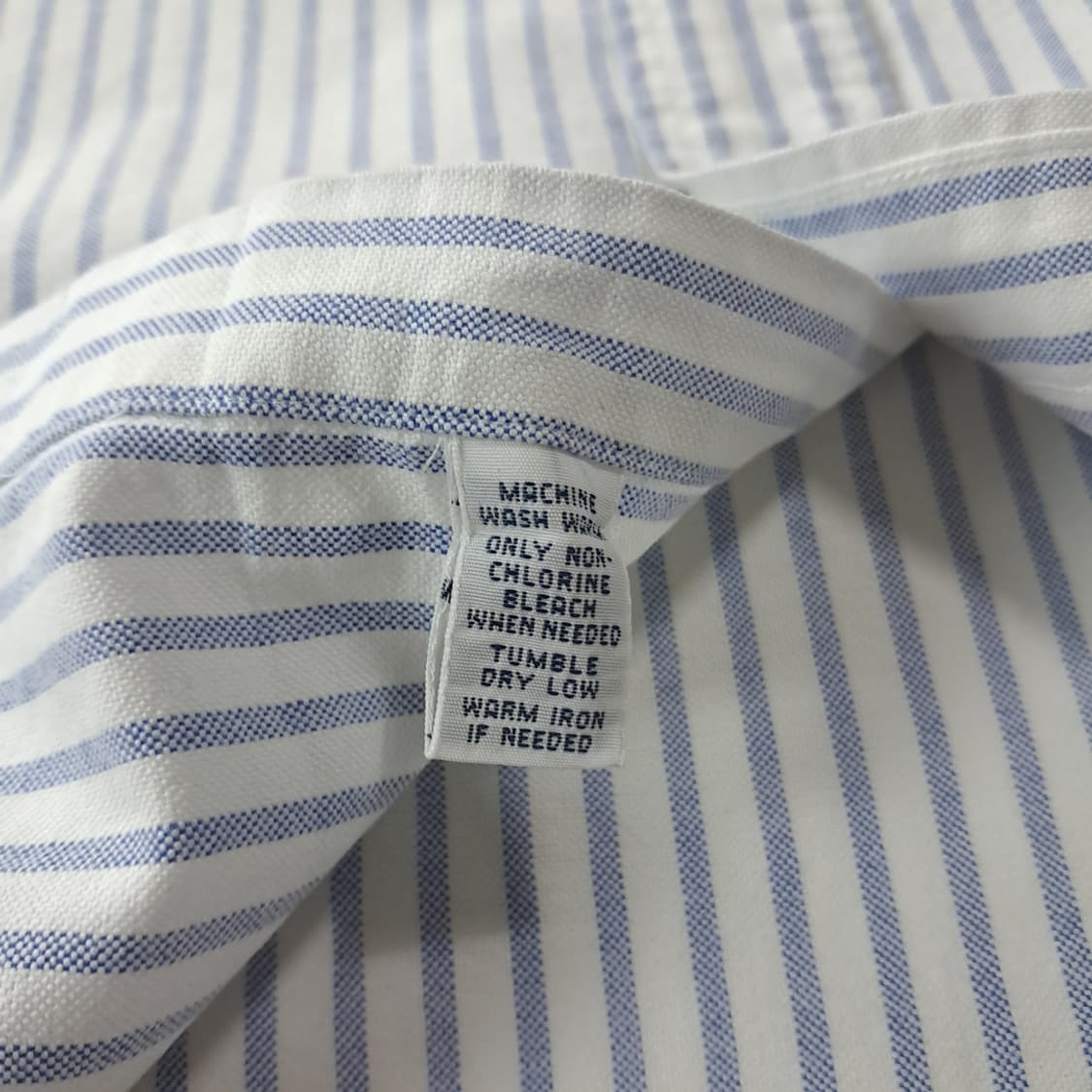 CJ181 XL 폴로 00s 워시드블루 스트라이프 셔츠 남방 상품이미지5