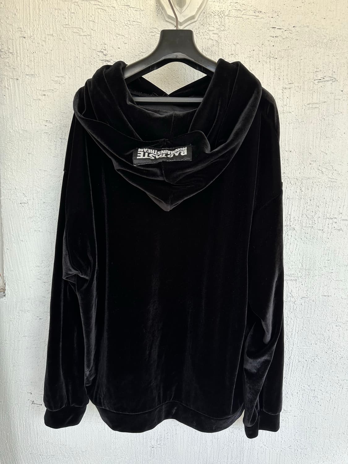 BAD TASTE velour balck hood 상품이미지7