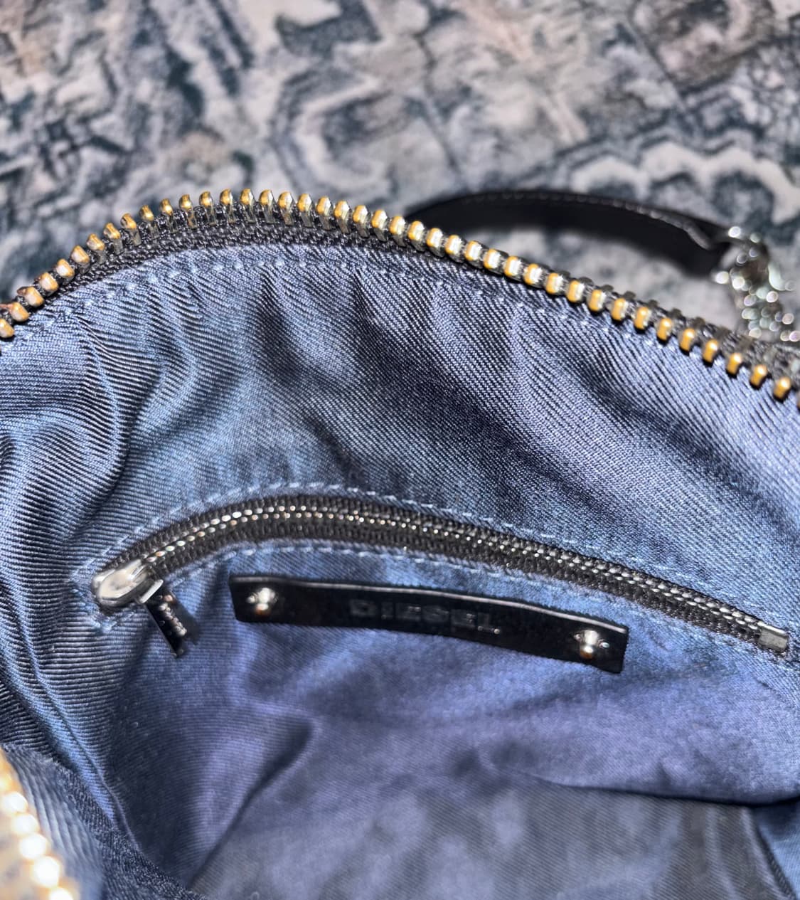 디젤 y2k  데님 지퍼 숄더백 핸드백 가방 일본빈티지 상품이미지4