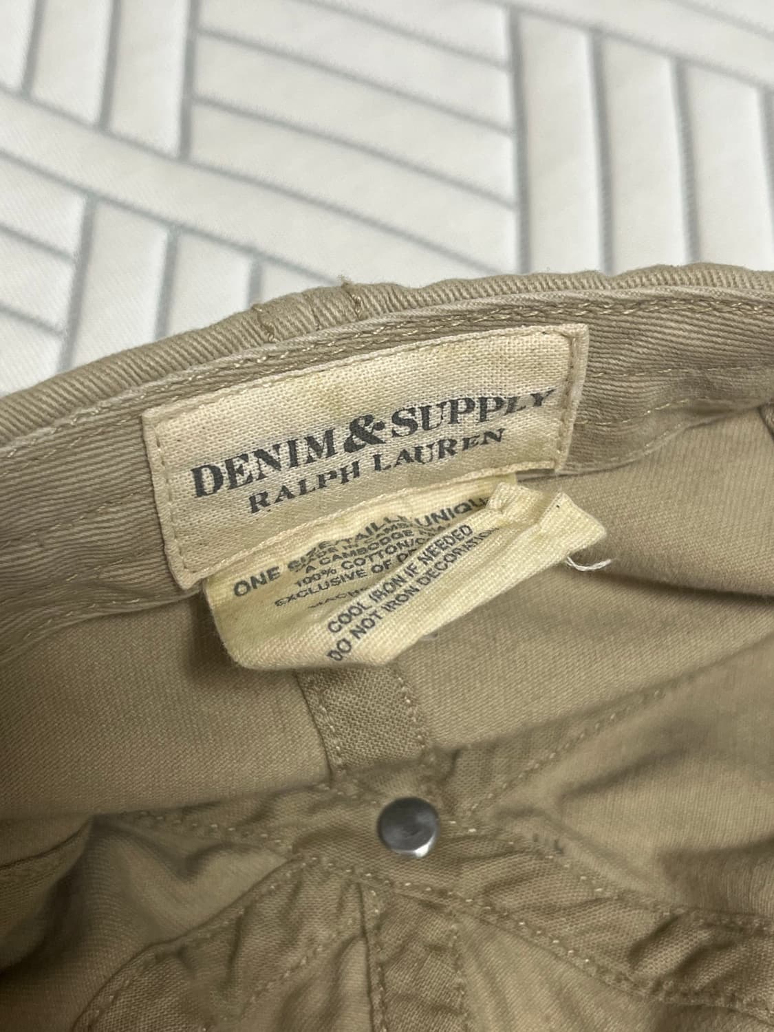 폴로 데님앤 서플라이 볼캡 베이지 상품이미지4