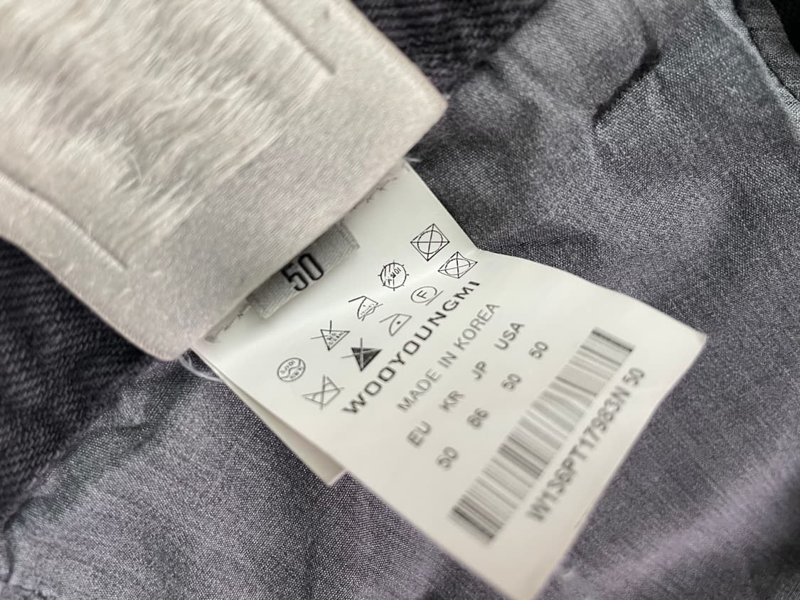 [50] 우영미 포켓 디테일 가먼트 다잉 데님 팬츠 스트레이트핏 상품이미지9