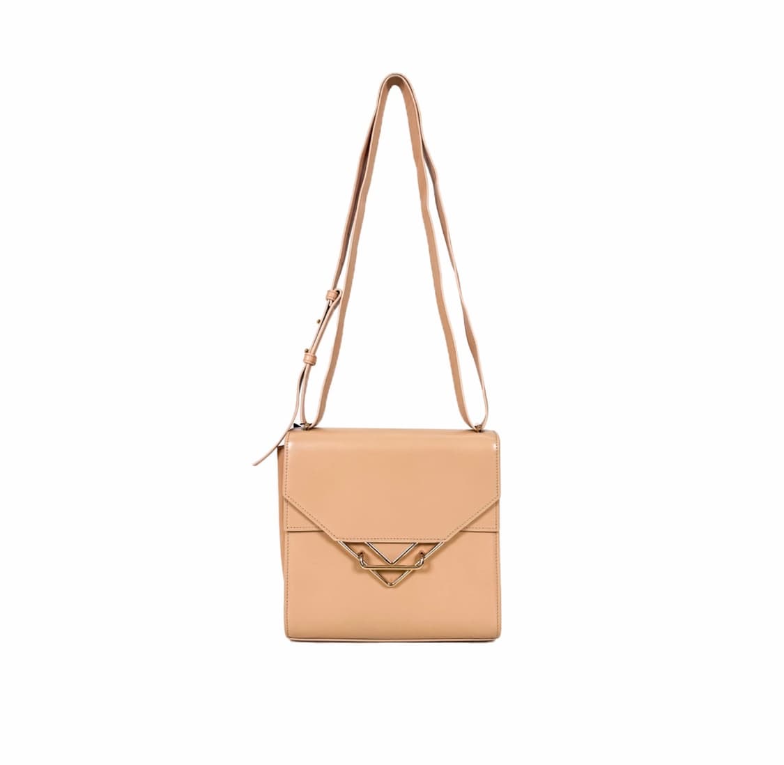 [S] 보테가베네타 더 클립 스퀘어 숄더 박스백 크로스백 스몰 베이지 상품이미지1