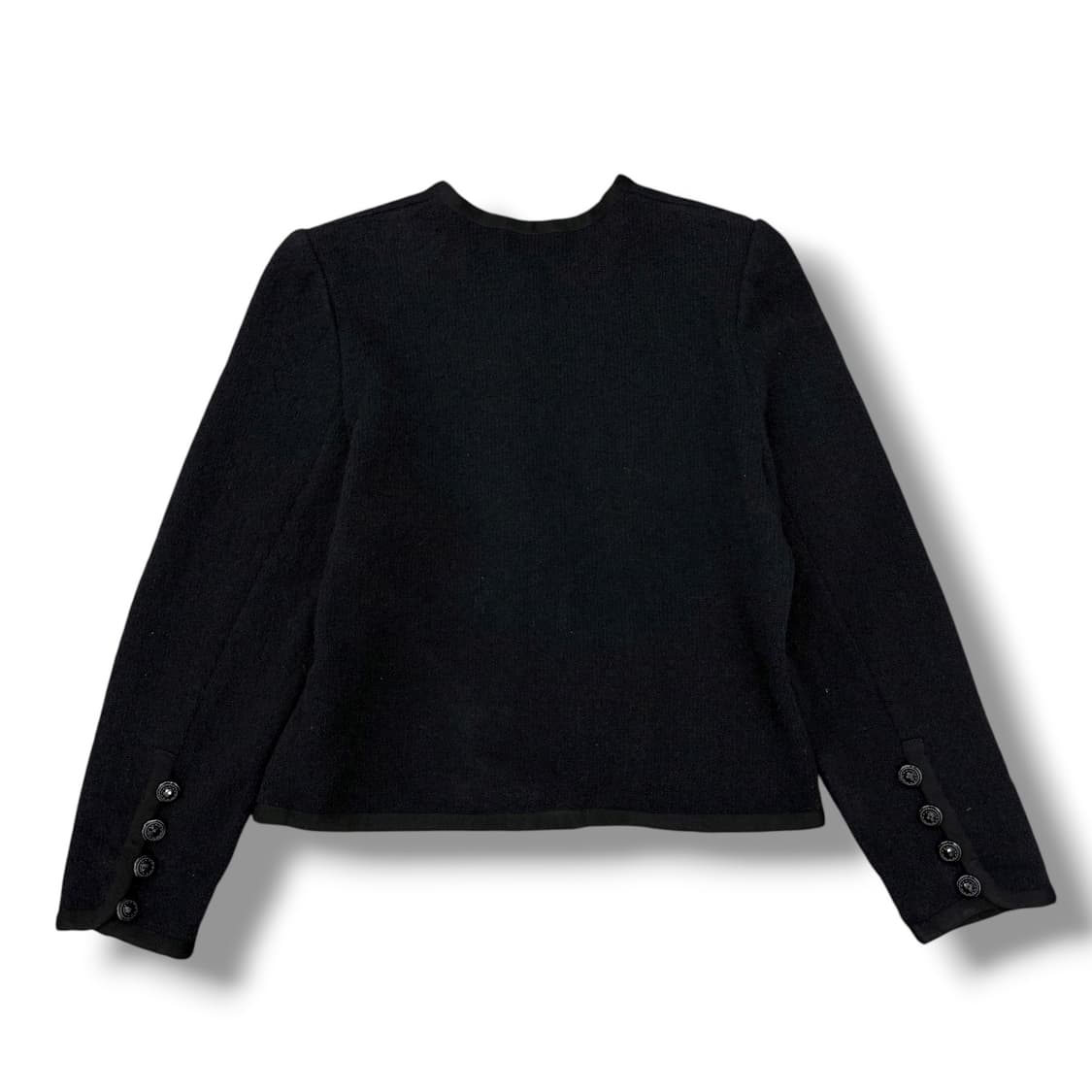입생로랑 블랙 포인트 버튼 울 가디건 자켓 상품이미지2