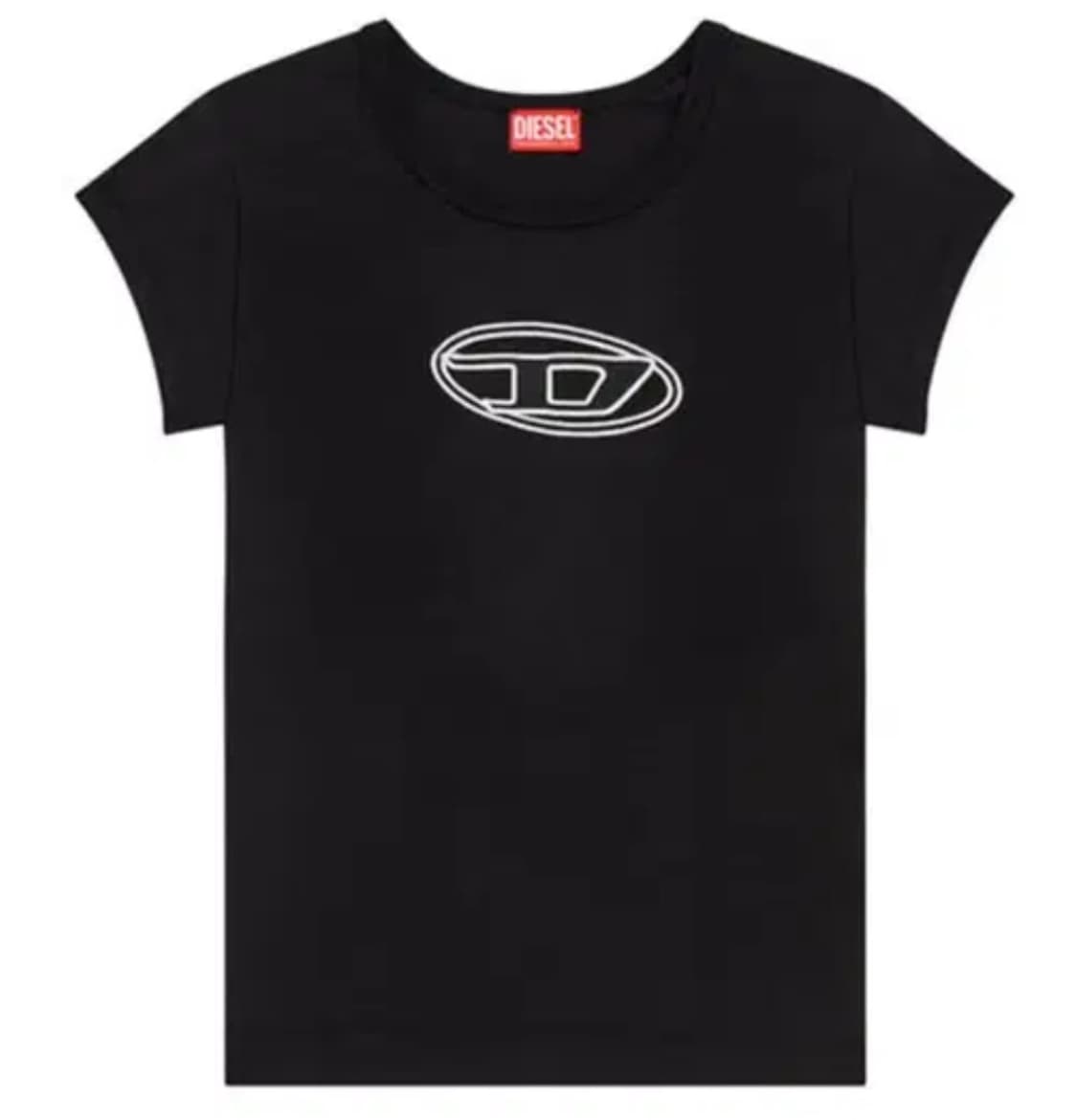 디젤 블랙 로고 반팔 티셔츠 xs 상품이미지1