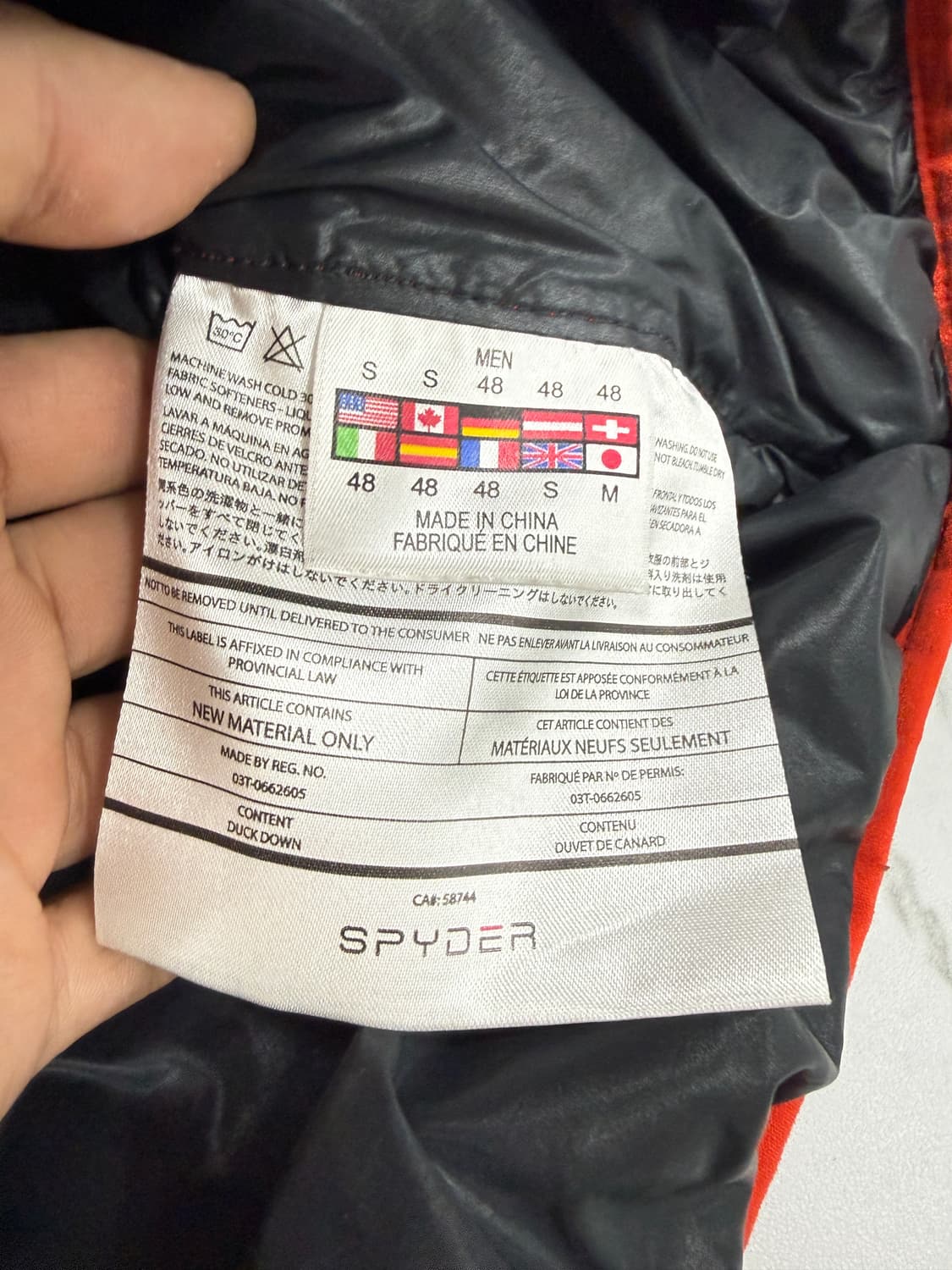 스파이더 덕다운 경량 패딩 상품이미지5