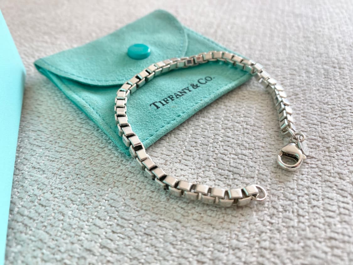 티파니 실버 베네치안 팔찌 18.5CM 남녀공용 상품이미지5