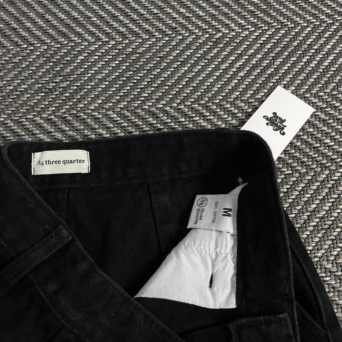 빈티지 블랙 데님 커팅 스커트 y 2853 상품이미지4