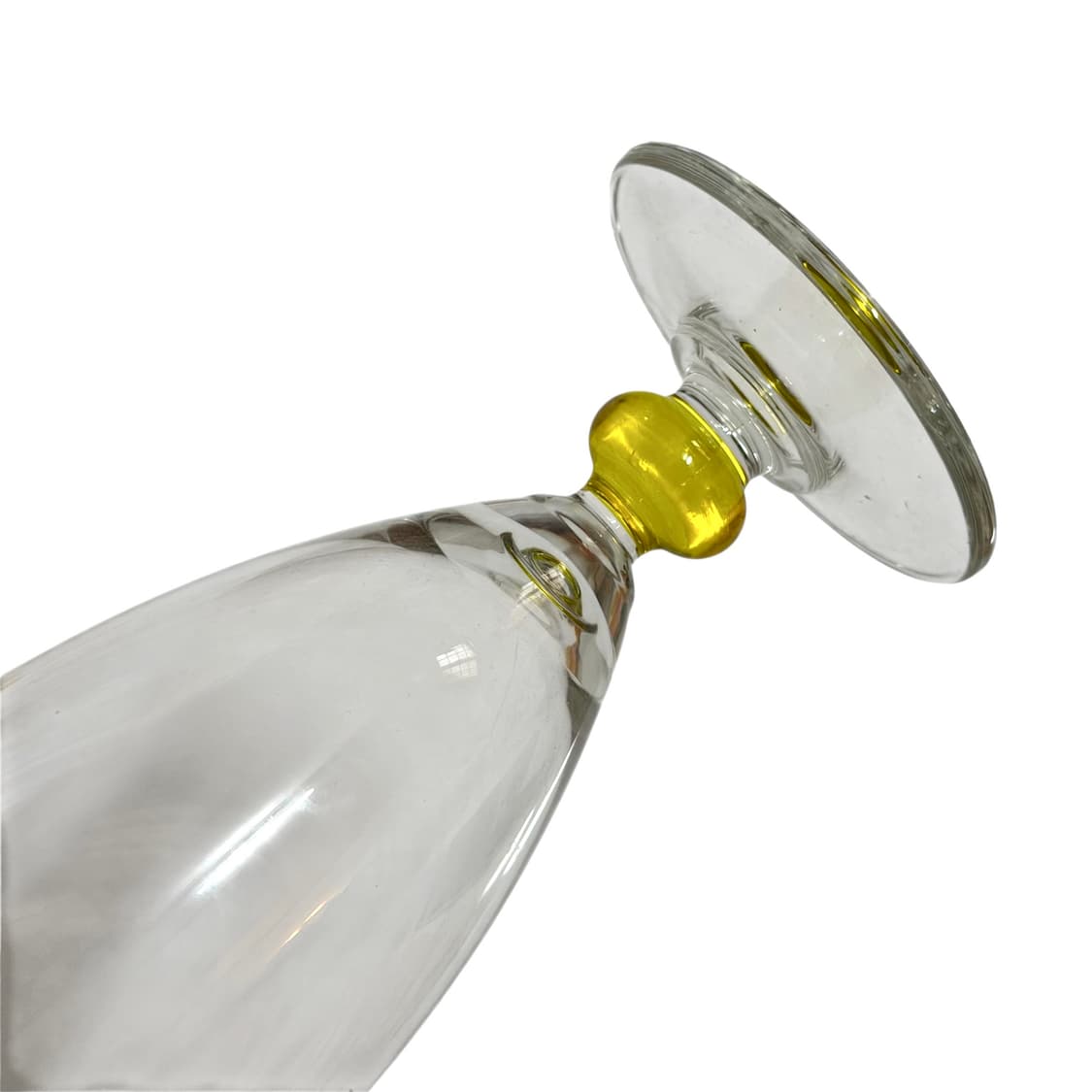 70s Royal Leerdam 올리브 옐로우 스템 글라스 상품이미지4