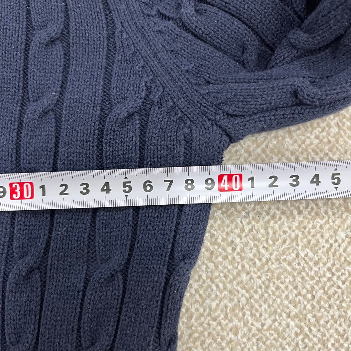 FM 티니위니 브이넥 케이블 니트 0127M2 상품이미지7