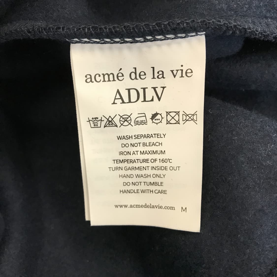 아크메드라비 네이비 후드티셔츠 [1사이즈] 상품이미지6