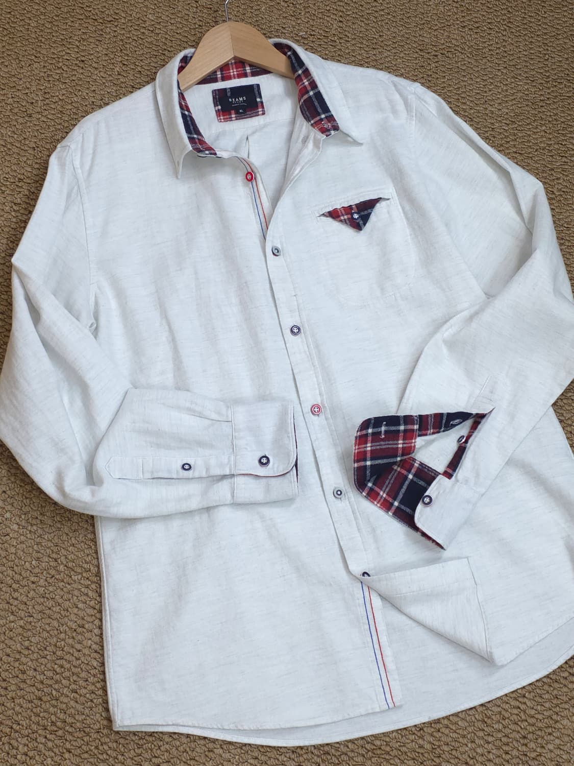 빔즈하트 체크배색 셔츠 상품이미지7