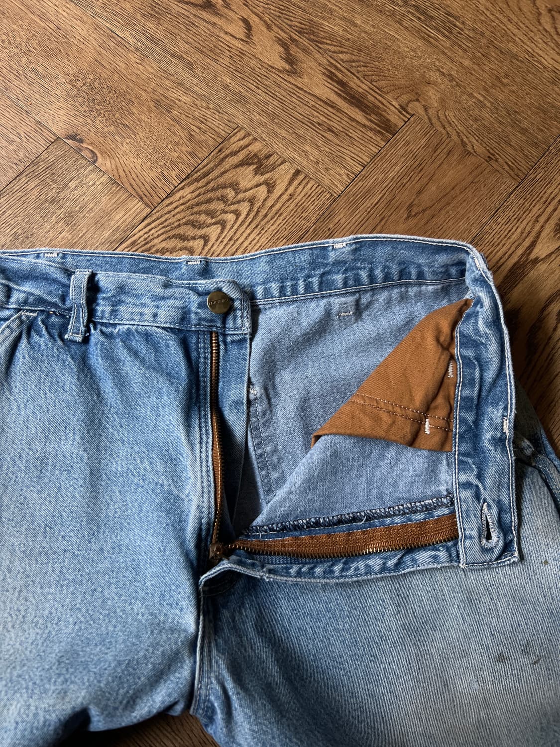 [32]칼하트 USA 빈티지 워싱 싱글니 카펜터 워크 데님 팬츠 상품이미지7