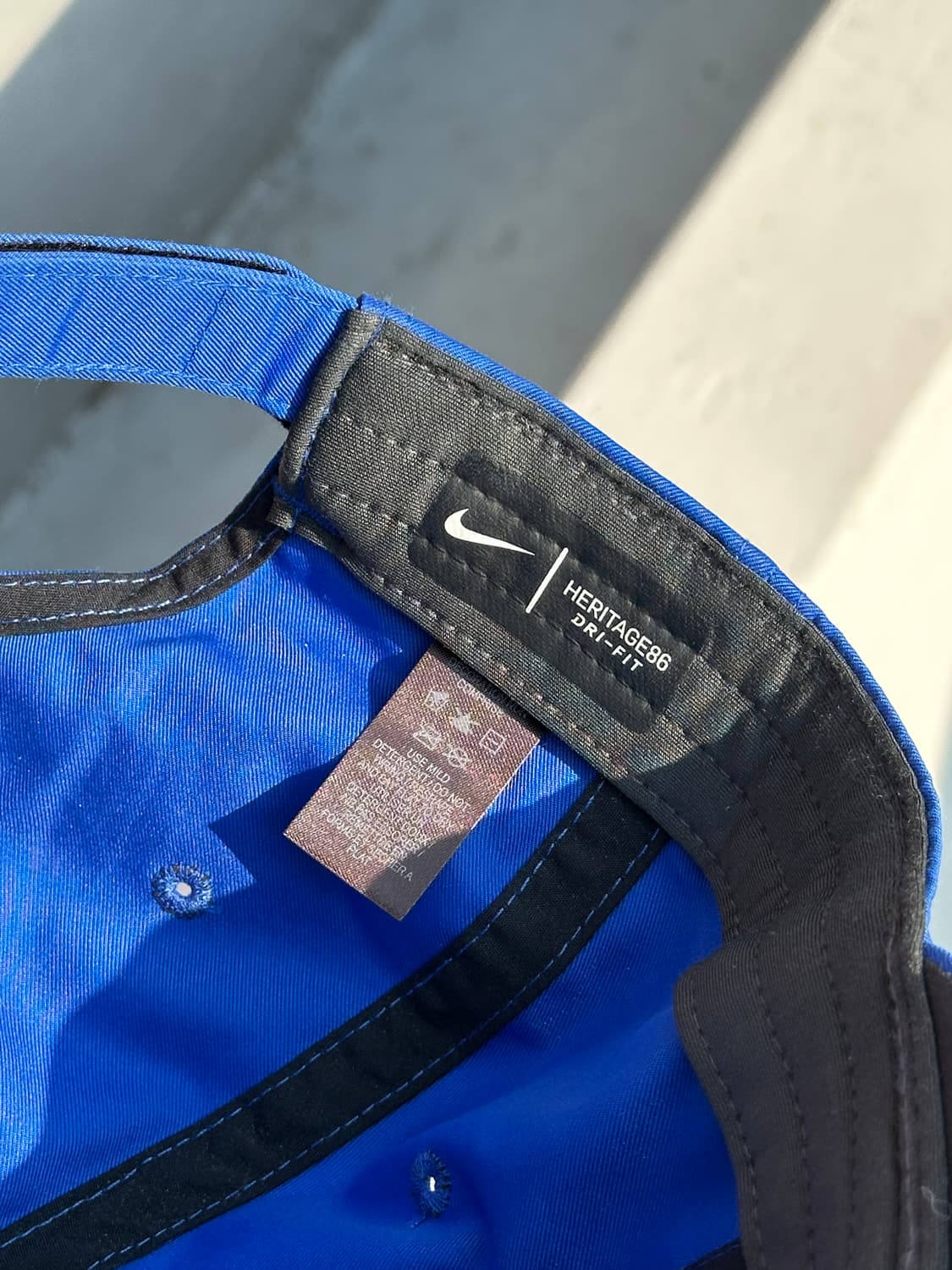 [F] 나이키 로고 헤리티지86 블루 볼캡 모자 상품이미지6