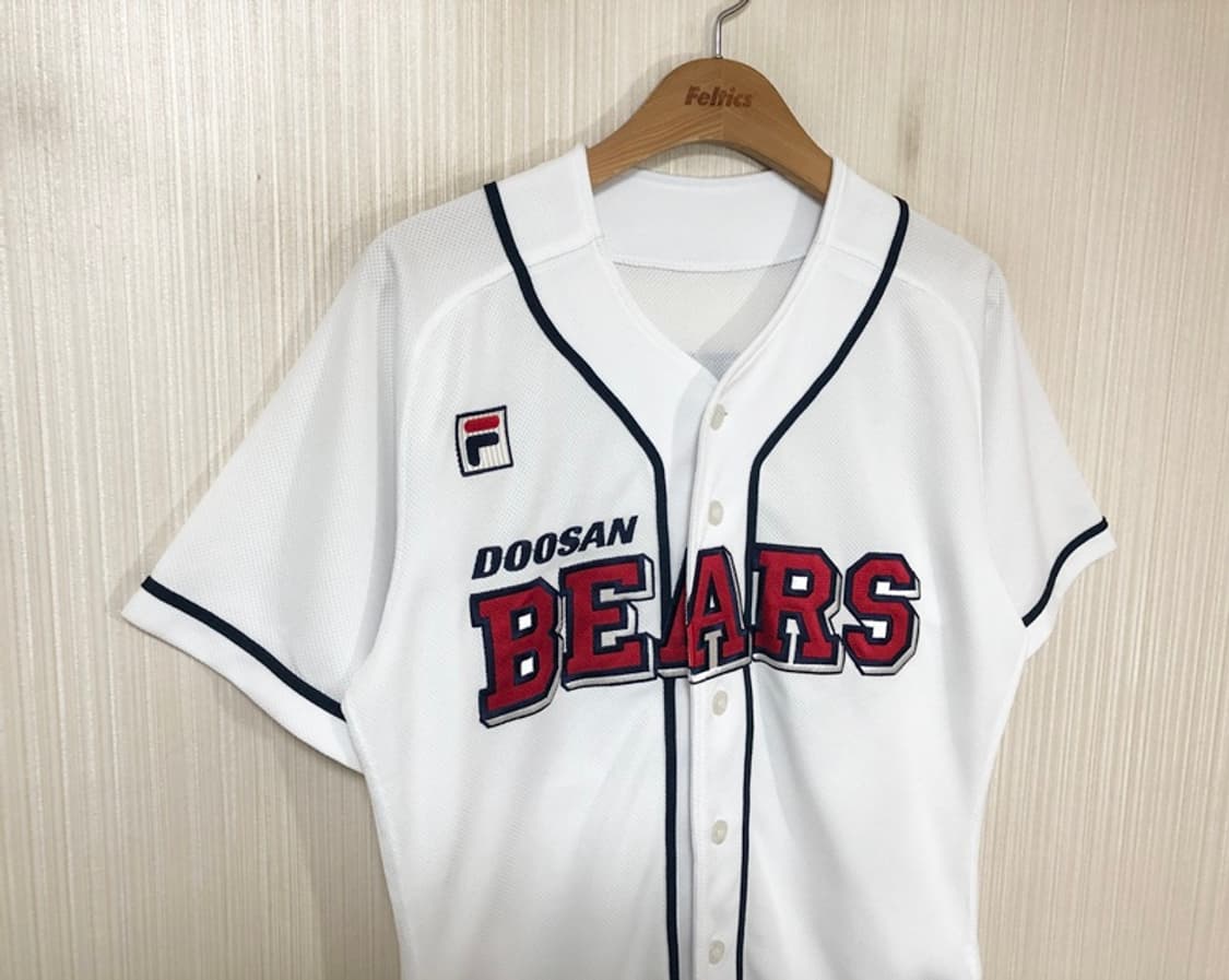 KBO 필라 두산베어스 어센틱 홈유니폼/져지 90 #24 오재원(싸인) 상품이미지4