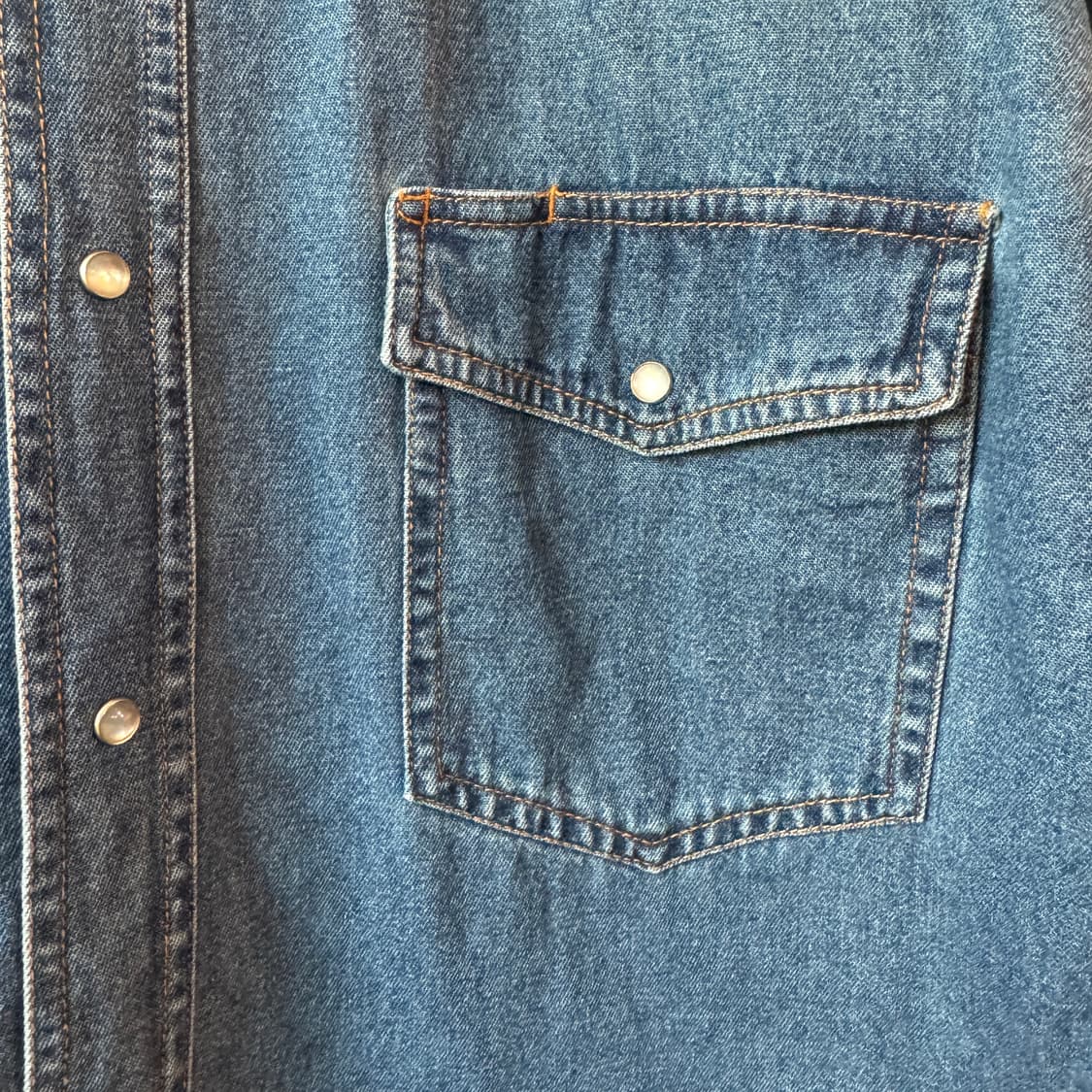 엘리캐슬맨 데님 웨스턴셔츠 XL 상품이미지3