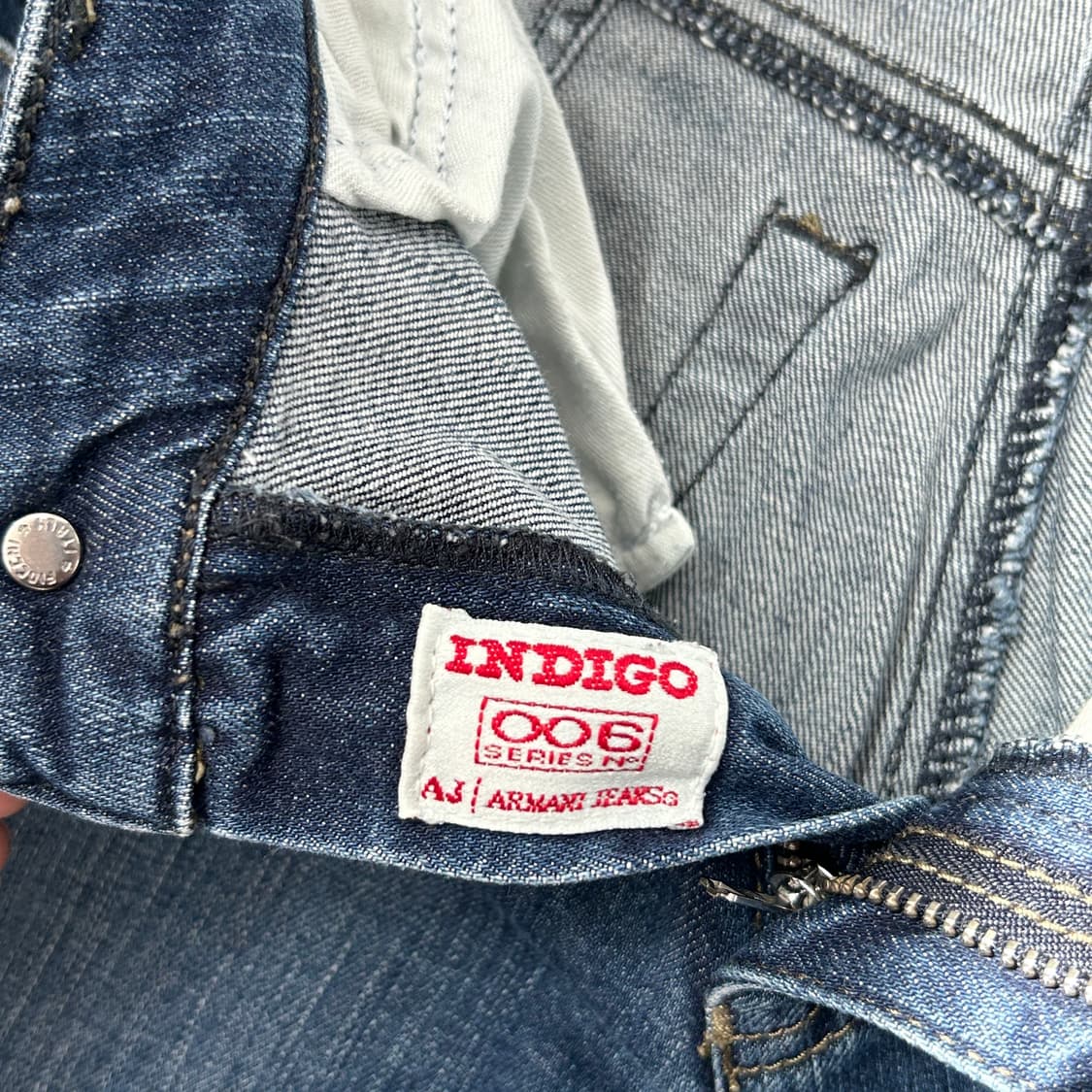 아르마니 진스 세미부츠컷 데님 팬츠 상품이미지8