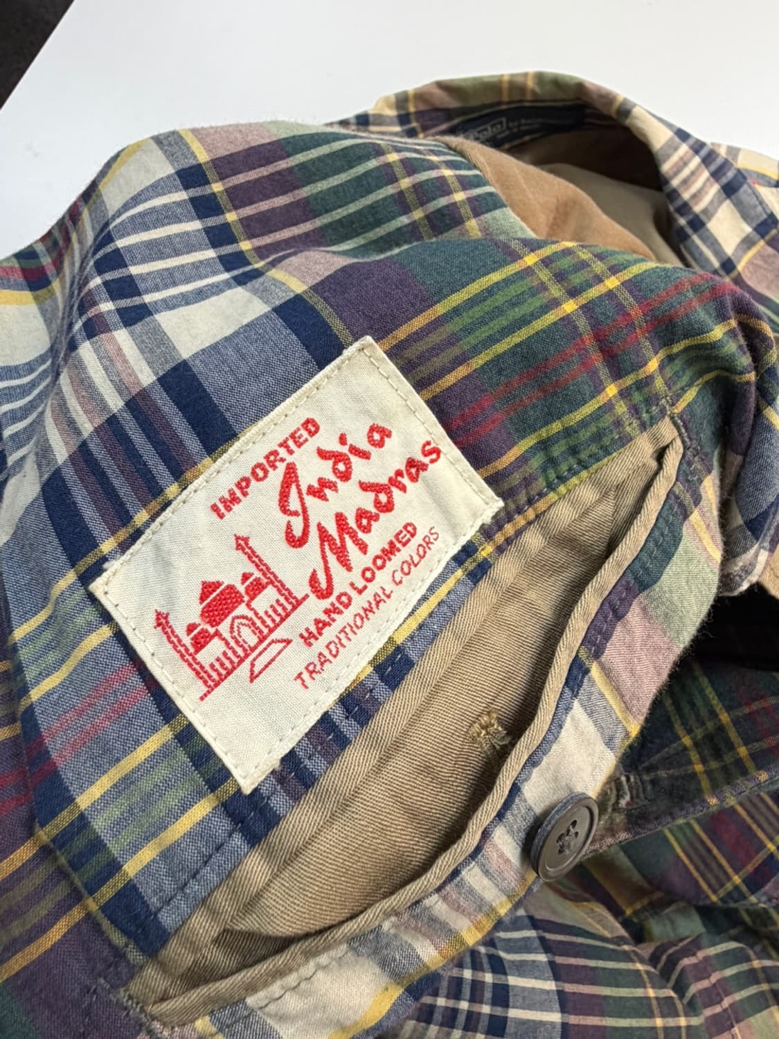 폴로 랄프로렌 마드라스 체크 블레이져 자켓  상품이미지8