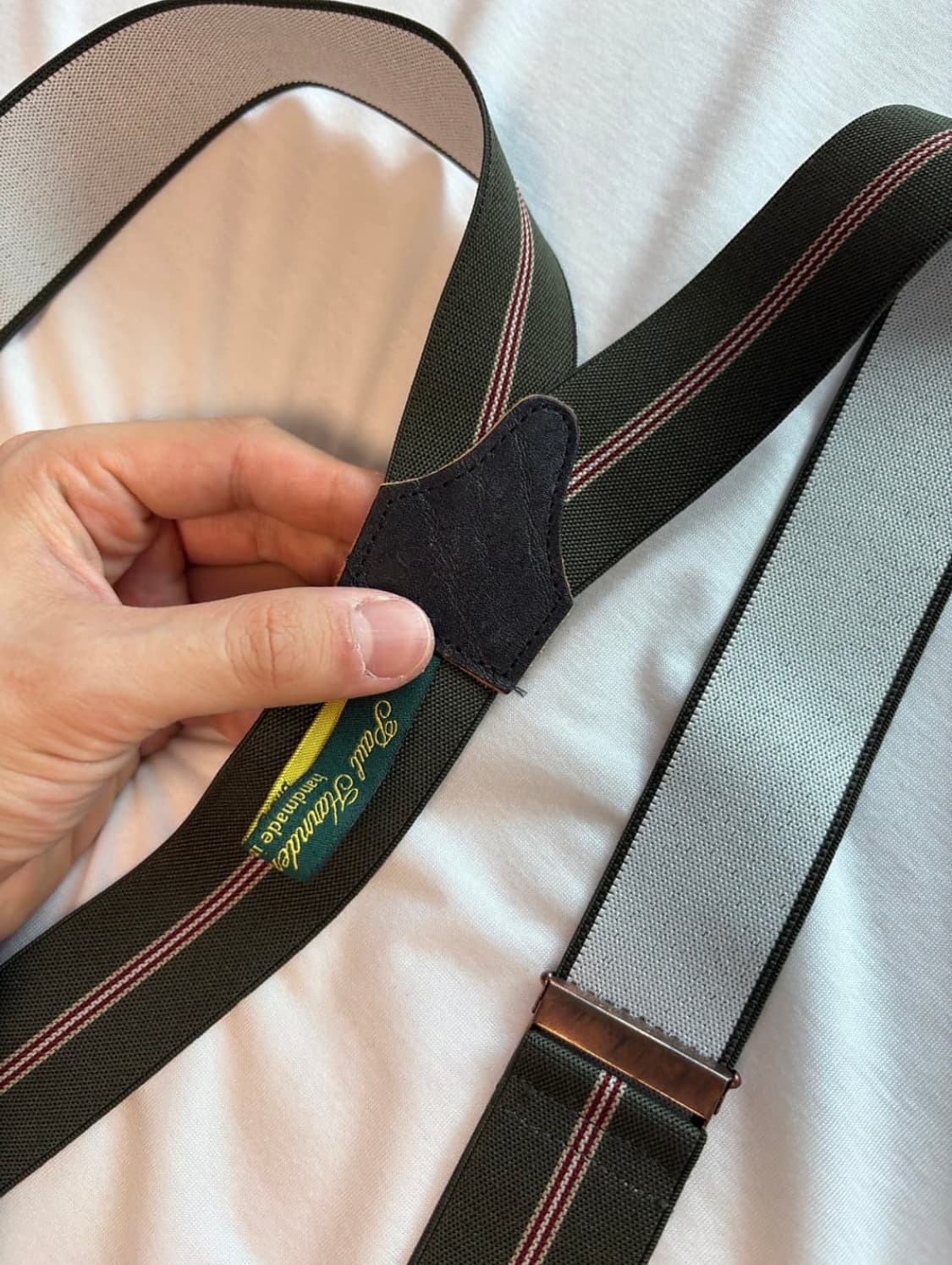 Paul Harnden Shoemakers 스트라이프 서스펜더 팬츠 상품이미지6