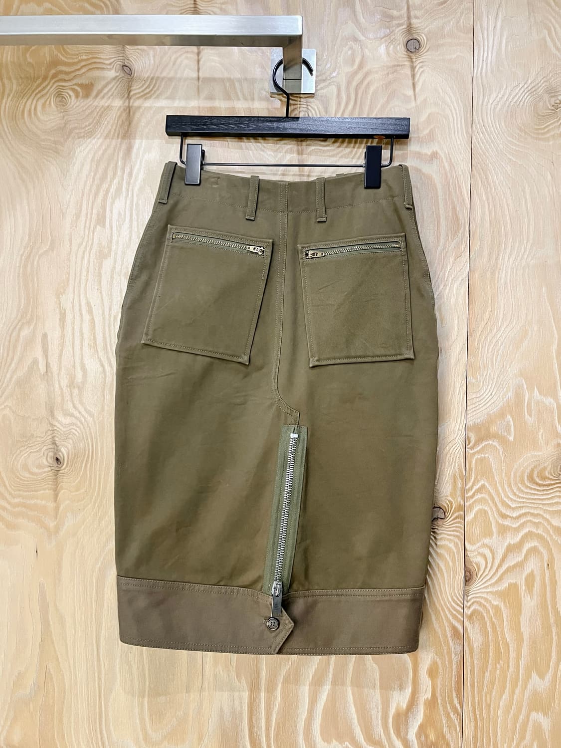 셀린느 더블 집 밀리터리 미디 스커트 상품이미지4