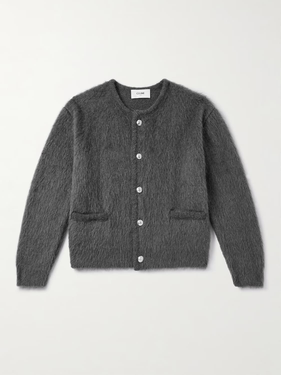 (M) 셀린느 브러쉬드 모헤어 가디건 상품이미지2