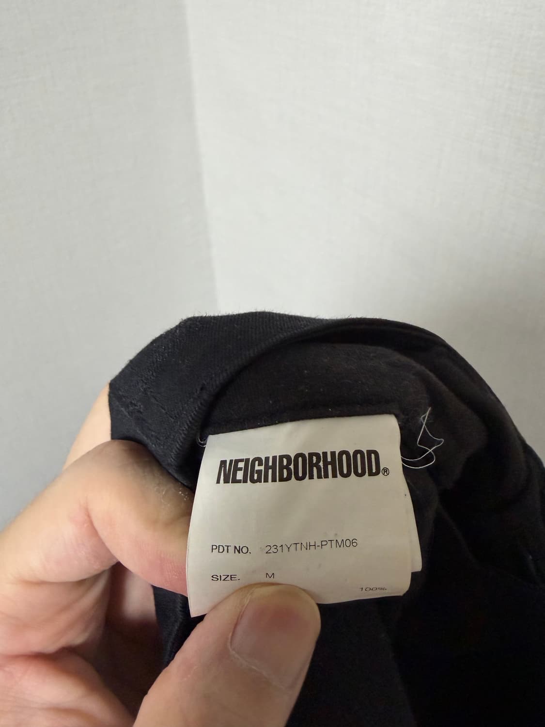 네이버후드 23SS 클래식핏 치노팬츠 블랙 M 상품이미지9